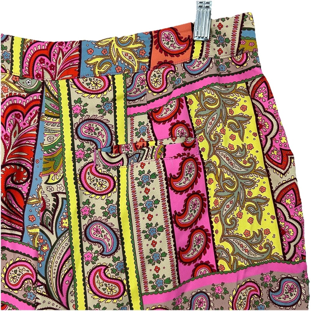 Boden Pants Patchwork Paisley Wide Leg Multicolor Women's US12/UK16 - Picture 7 of 12